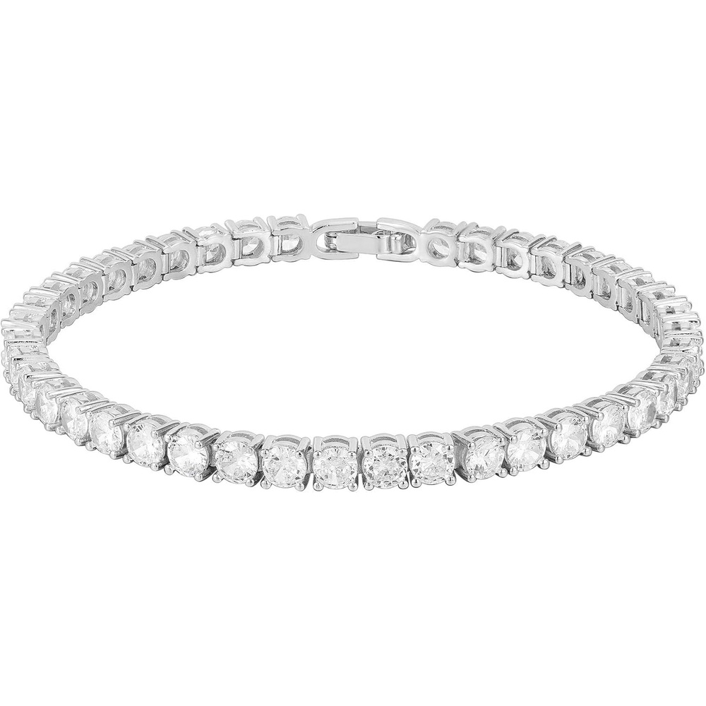image:imagePAVOI 14K Gold Plated Cubic Zirconia Classic Tennis Bracelet Gold Bracelets for Women 4mm CZWhite Gold