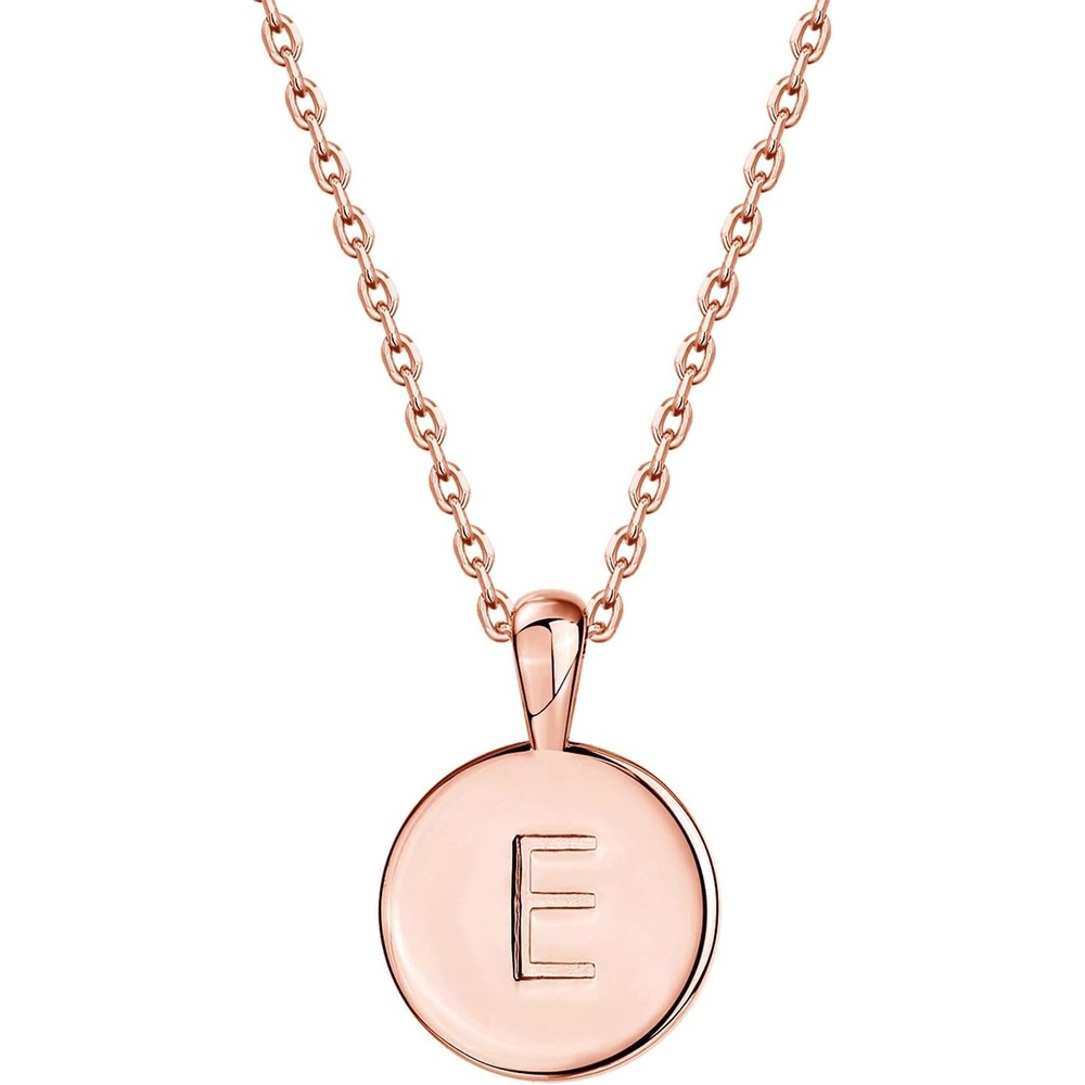image:imagePAVOI 14K Gold Plated Initial Letter Pendant Necklace for Women  Gold Alphabetical Initial Necklace E