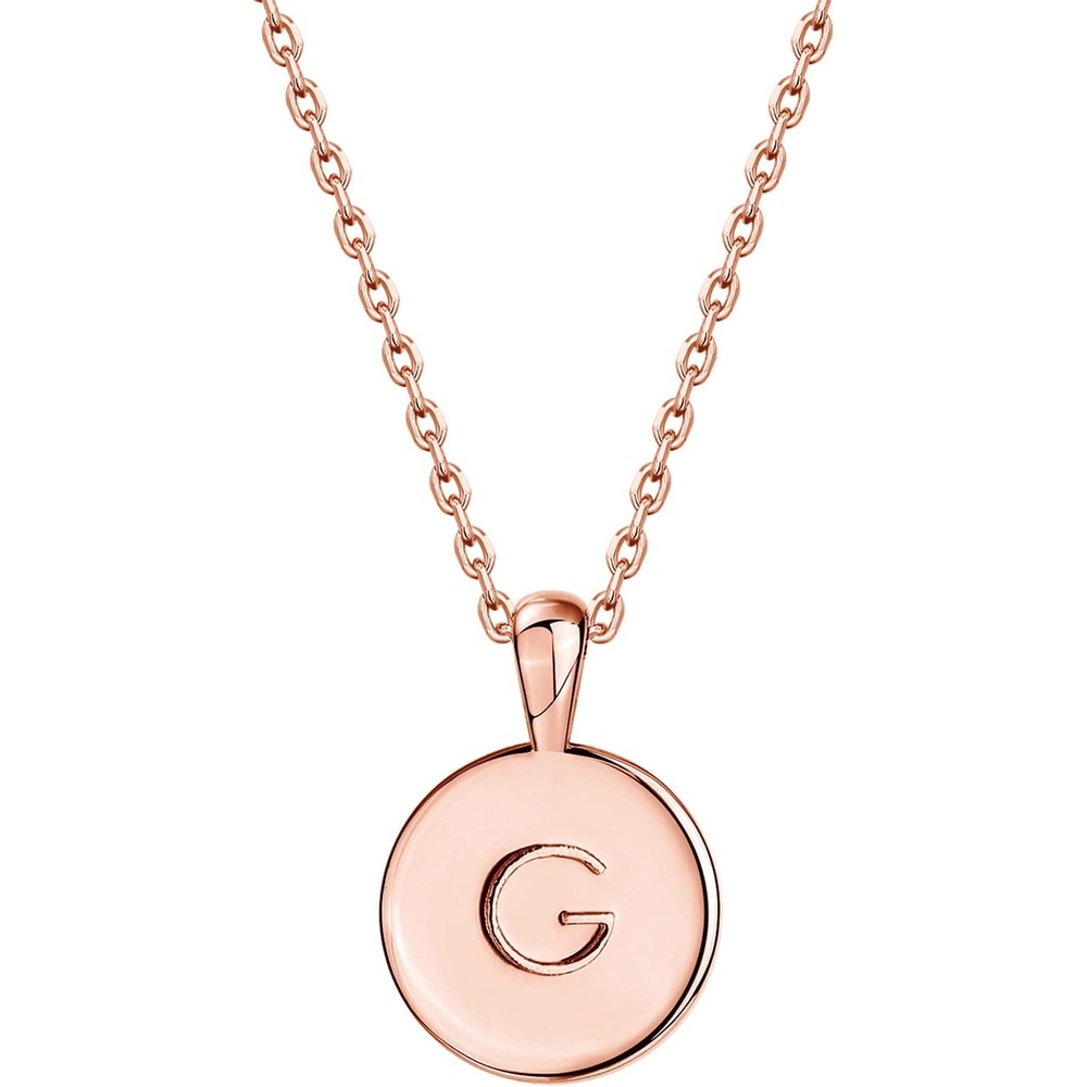 image:imagePAVOI 14K Gold Plated Initial Letter Pendant Necklace for Women  Gold Alphabetical Initial Necklace G