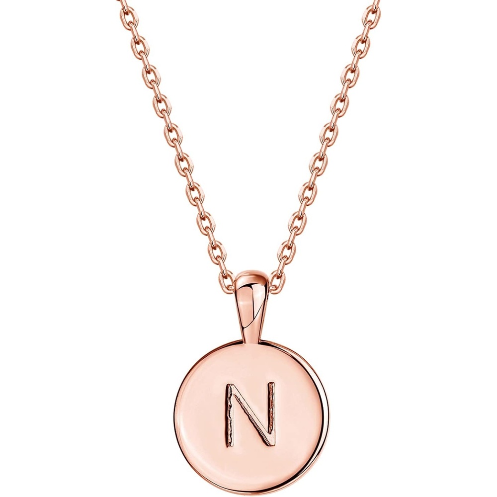 image:imagePAVOI 14K Gold Plated Initial Letter Pendant Necklace for Women  Gold Alphabetical Initial Necklace N