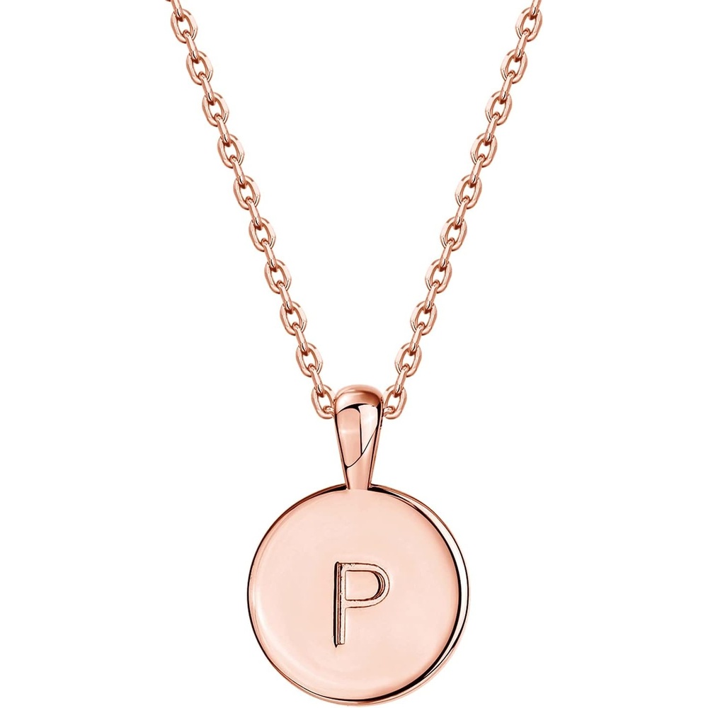image:imagePAVOI 14K Gold Plated Initial Letter Pendant Necklace for Women  Gold Alphabetical Initial Necklace P