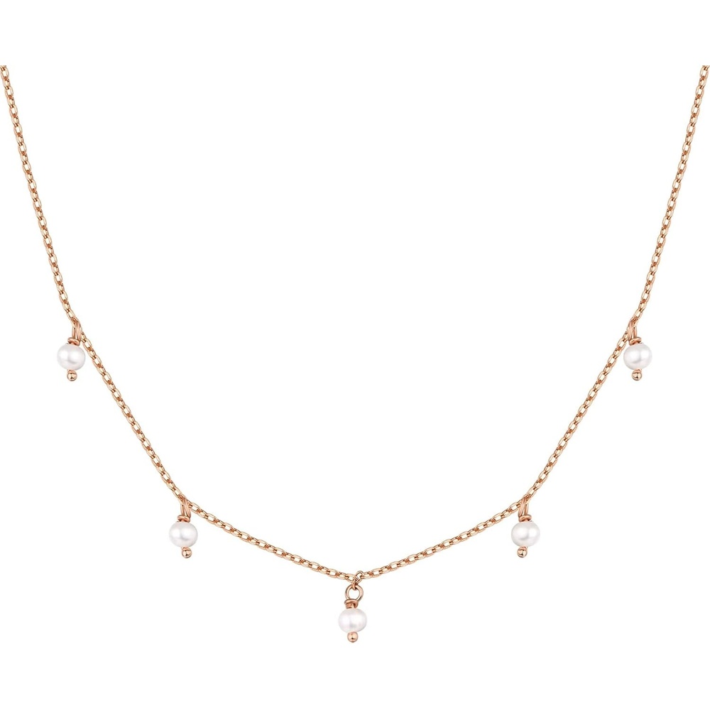image:imagePAVOI 14K Gold Plated Station Necklace Simulated Diamond Layering Necklaces Womens CZ ChainRose Gold