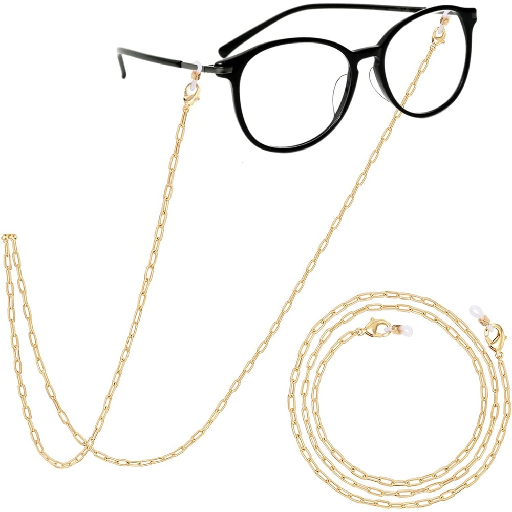 image:imagePAVOI 14K Gold Plated SunglassesGlasses Strap Lanyard Glasses Chains for Women Gold Eye Glasses Holder Around NeckYellow Gold