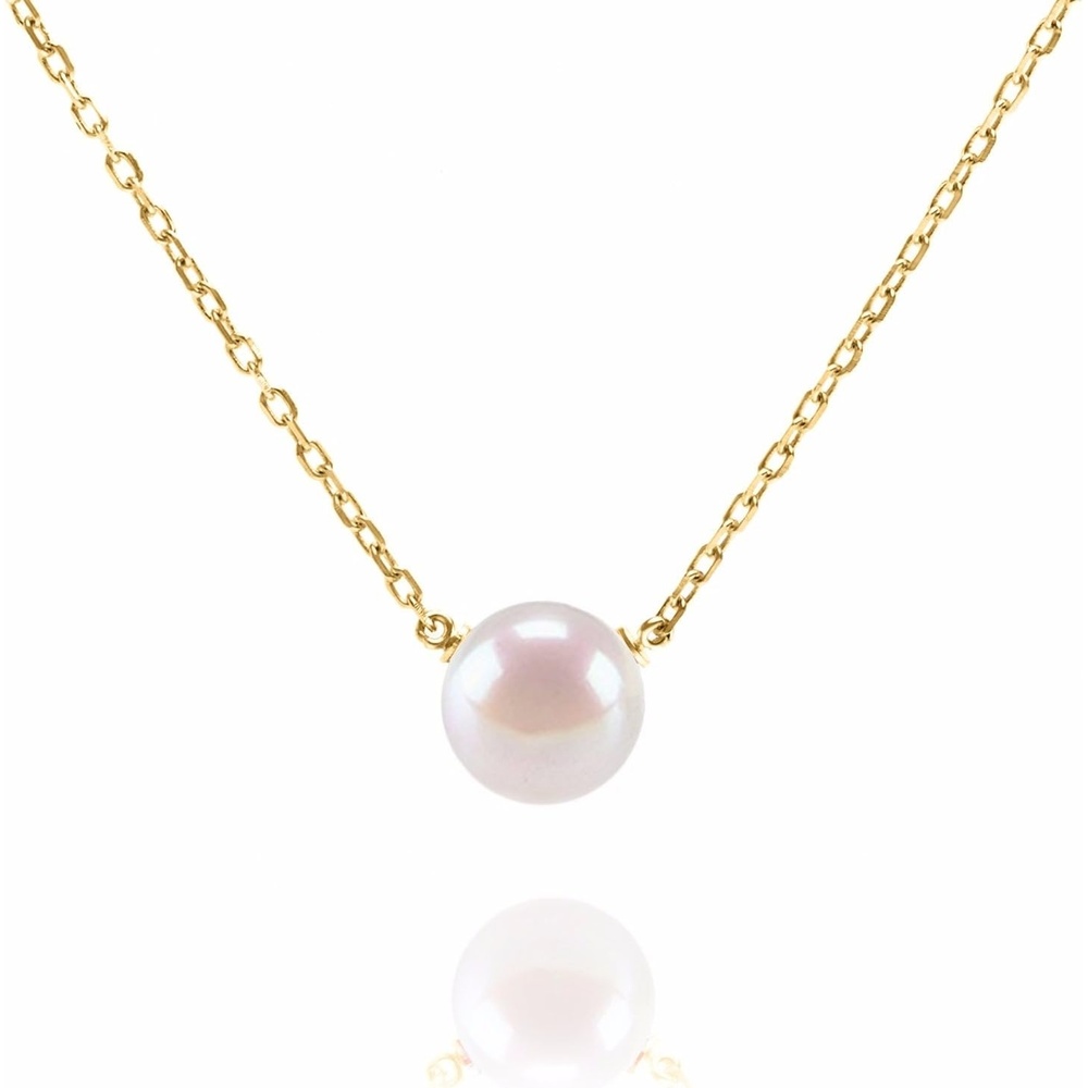 image:imagePAVOI Handpicked AAA Freshwater Cultured Single Pearl Necklace Pendant Gold Necklaces for WomenYellow Gold
