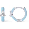 White Gold - Blue Enamel