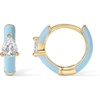 Yellow Gold - Blue Enamel