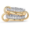 Thick Bands & CZ - Two Toned