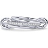 Thin Bands & CZ -White Gold