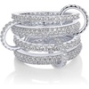 Chunky Bands & CZ - White Gold