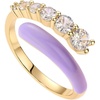 Yellow Gold - Purple Enamel