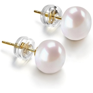 PAVOI 14K Gold AAA+ Handpicked Freshwater Cultured Pearl Earrings Studs(7.5mm)