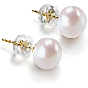 PAVOI 14K Gold AAA+ Handpicked Freshwater Cultured Pearl Earrings Studs(8.5-9mm)