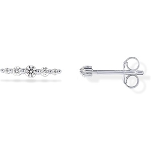 PAVOI 14K Gold Plated 925 Sterling Silver Posts Drop Dangle Cubic Zirconia Stud Earrings for Women | Gold Statement Gradient Crawler Studs Earring(Mini Climber)