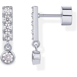 PAVOI 14K Gold Plated 925 Sterling Silver Posts Mini Bar Drop Dangle Flatback Earrings for Women | Dainty Helix Cartilage Piercing Jewelry | Baguette Bezel Marquise Pearl Cubic Zirconia Screwback Stud Earrings(Bezel)