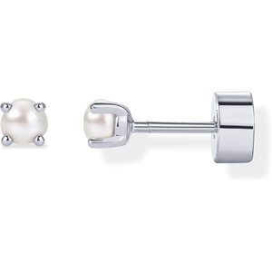 PAVOI 14K Gold Plated 925 Sterling Silver Posts Mini Stud Flat Back Earrings for Women | Helix Cartilage Piercing Jewelry | Dainty Pearl Star Cluster Cubic Zirconia Lotus Climber Screw Backs(Pearl Stud)