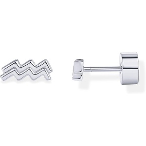 PAVOI 14K Gold Plated 925 Sterling Silver Posts Zodiac Sign Flat Back Earring Studs | Birthday Gift for Women | Astrology Earring Pair(Aquarius)