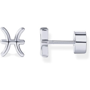 PAVOI 14K Gold Plated 925 Sterling Silver Posts Zodiac Sign Flat Back Earring Studs | Birthday Gift for Women | Astrology Earring Pair(Pisces)