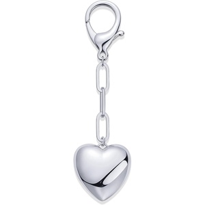 PAVOI 14K Gold Plated Heart & Cherry Bag Charm for Handbags – Chunky Charm for Purse & Totes – Valentines Day Gold Keychain(Heart)