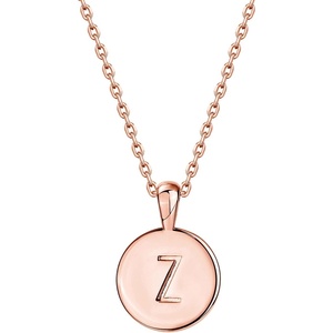 PAVOI 14K Gold Plated Initial Letter Pendant Necklace for Women | Gold Alphabetical Initial Necklace(- Z)