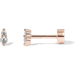 PAVOI 14K Gold Plated Sterling Silver Posts Dainty Mini Multi-Shape Flat Back Stud Earring Pack for Women | Helix Cartilage Piercing Jewelry(Deux)