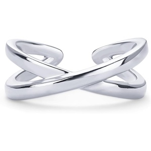 PAVOI 18K Gold Plated Toe Rings for Women | Trendy Criss-Cross and Classic Band Toe Ring(Criss Cross)