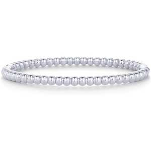 PAVOI Waterproof Bangle Bracelets for Women – 14K Gold Plated Quilted Bangle Stack – Stainless Steel Dainty Gold Bracelet Trendy Summer Fashion Jewelry(White Gold)