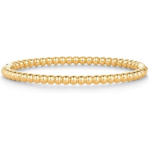 PAVOI Waterproof Bangle Bracelets for Women – 14K Gold Plated Quilted Bangle Stack – Stainless Steel Dainty Gold Bracelet Trendy Summer Fashion Jewelry(Yellow Gold)