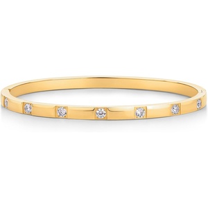 PAVOI Waterproof Thin Love Bracelet for Women – 14K Gold Plated Dainty Love Bangle with Cubic Zirconia – Stainless Steel Hinge Bracelet Jewelry Gifts(Yellow Gold)