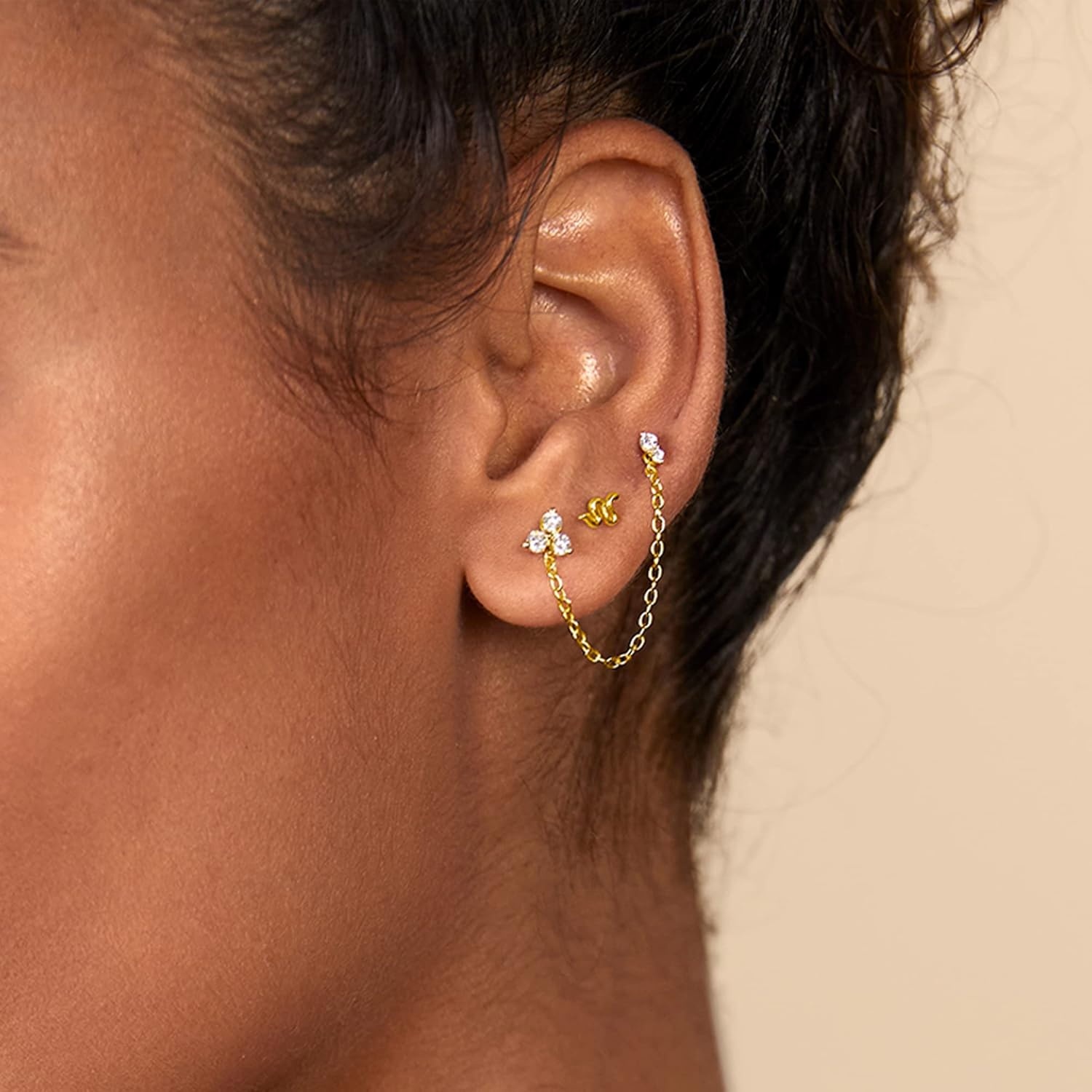 image:imagePAVOI 14K Earrings Chain Connectors 45 Millimeters Yellow Gold45 Millimeters