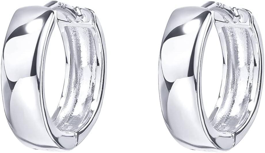 image:imagePAVOI 14K Gold Plated 925 Sterling Silver Post Huggie Earrings Small Hoop Earrings for Women18K Gold Vermeil