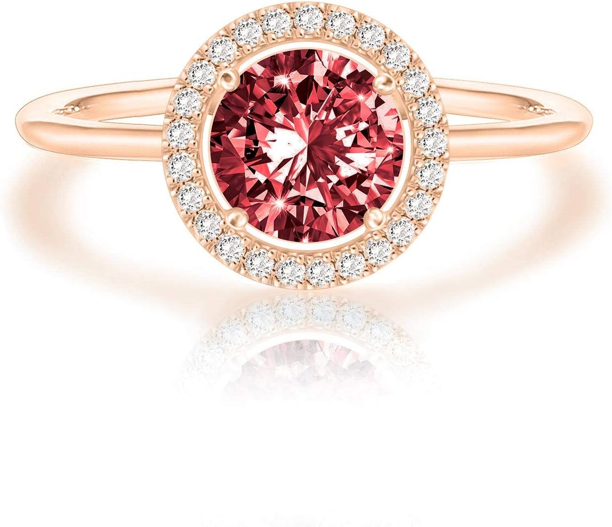 image:imagePAVOI 14K Gold Plated Crystal Birthstone Rings Rings For WomenRose Gold