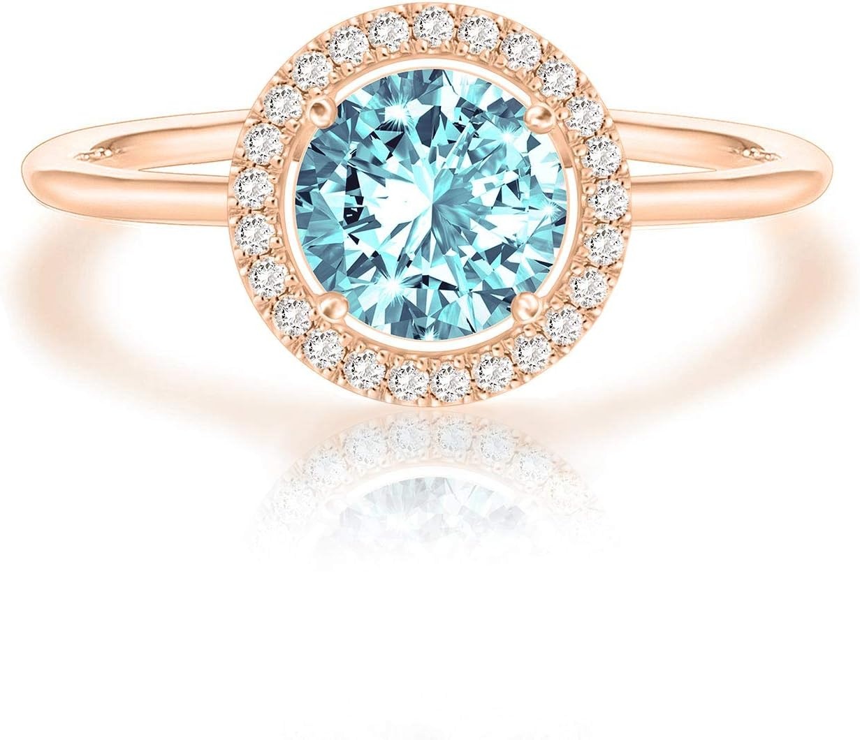 image:imagePAVOI 14K Gold Plated Crystal Birthstone Rings Rings For WomenRose Gold