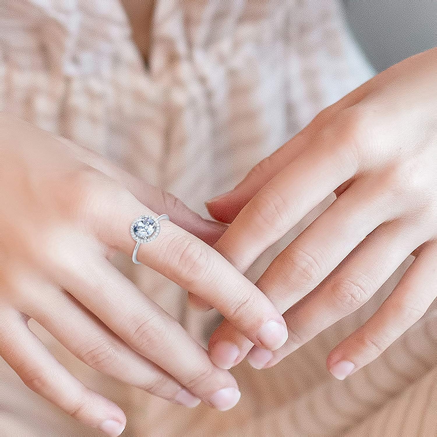 image:imagePAVOI 14K Gold Plated Crystal Birthstone Rings Rings For WomenRose Gold