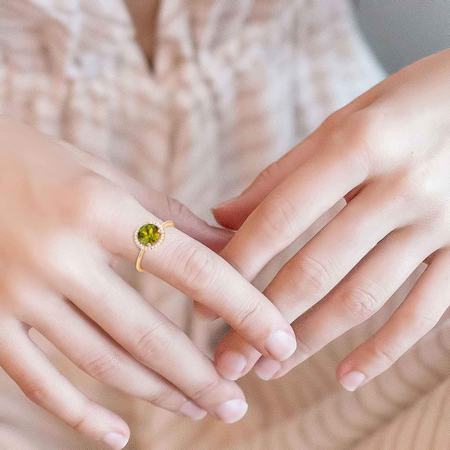 image:imagePAVOI 14K Gold Plated Crystal Birthstone Rings Rings For WomenRose Gold