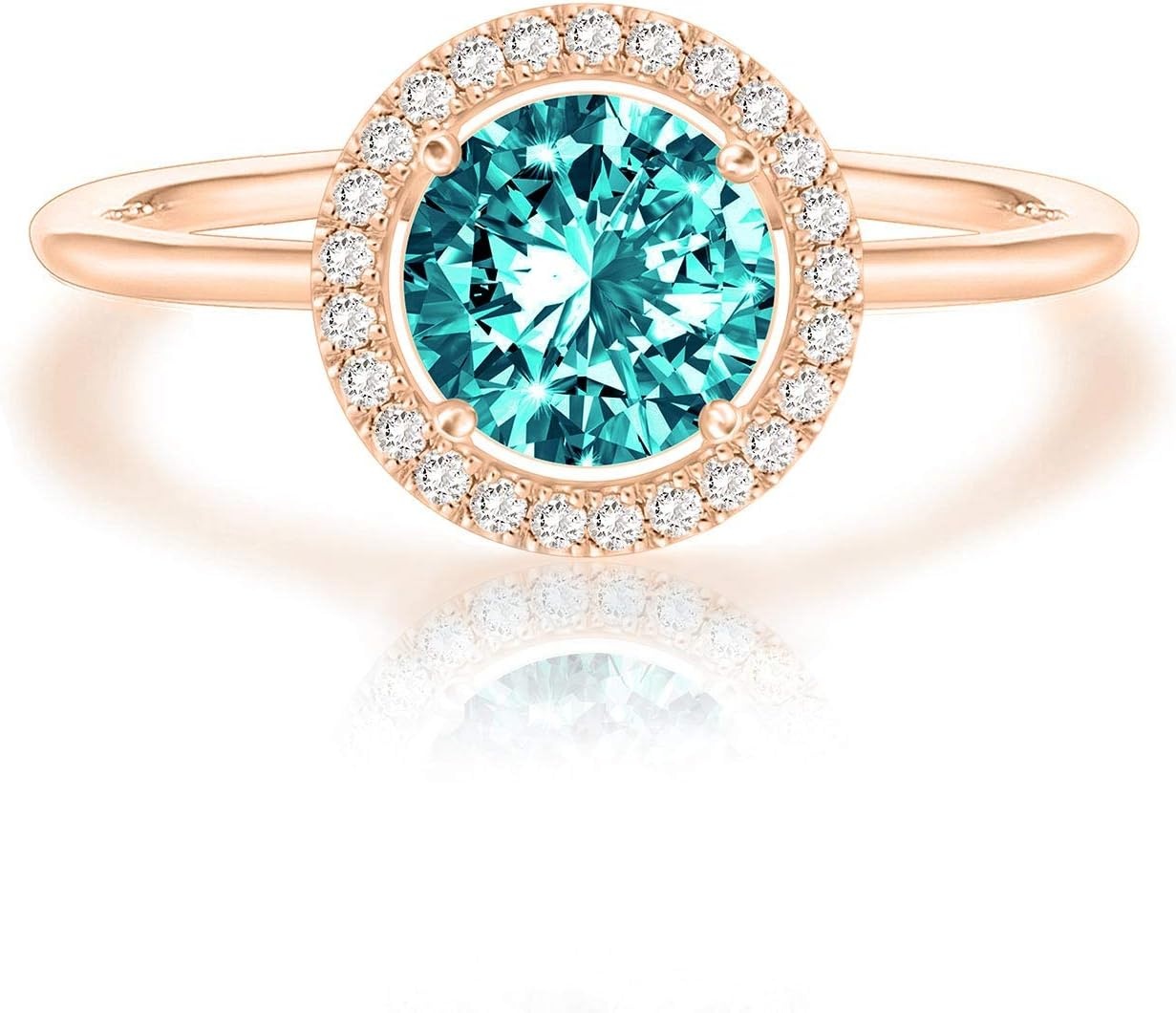 image:imagePAVOI 14K Gold Plated Crystal Birthstone Rings Rings For WomenRose Gold