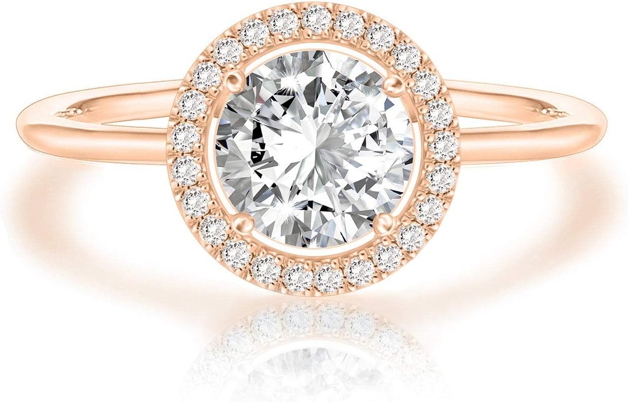 image:imagePAVOI 14K Gold Plated Crystal Birthstone Rings Rings For WomenRose Gold
