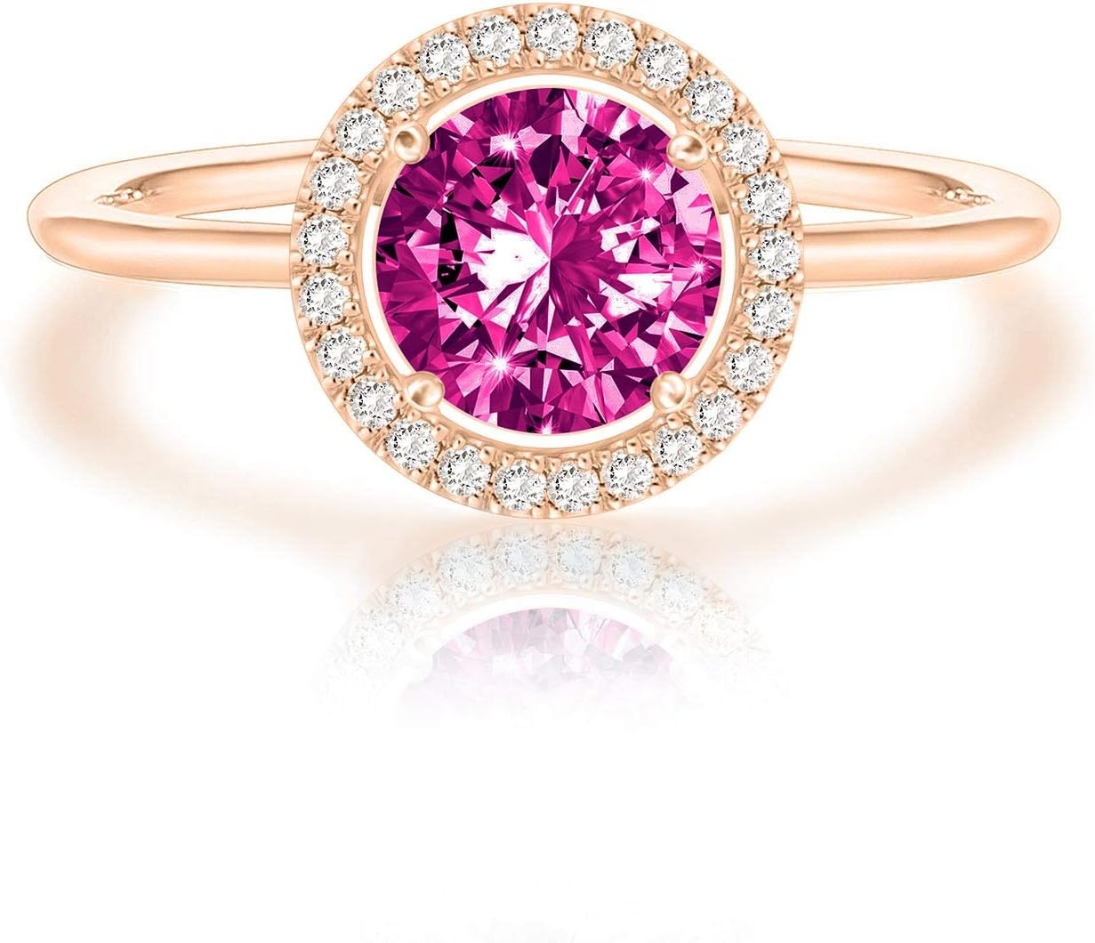 image:imagePAVOI 14K Gold Plated Crystal Birthstone Rings Rings For WomenRose Gold