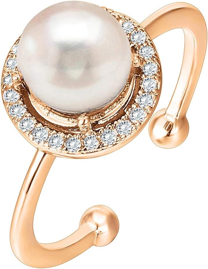 image:imagePAVOI 14K Gold Plated Crystal Birthstone Rings Rings For WomenRose Gold