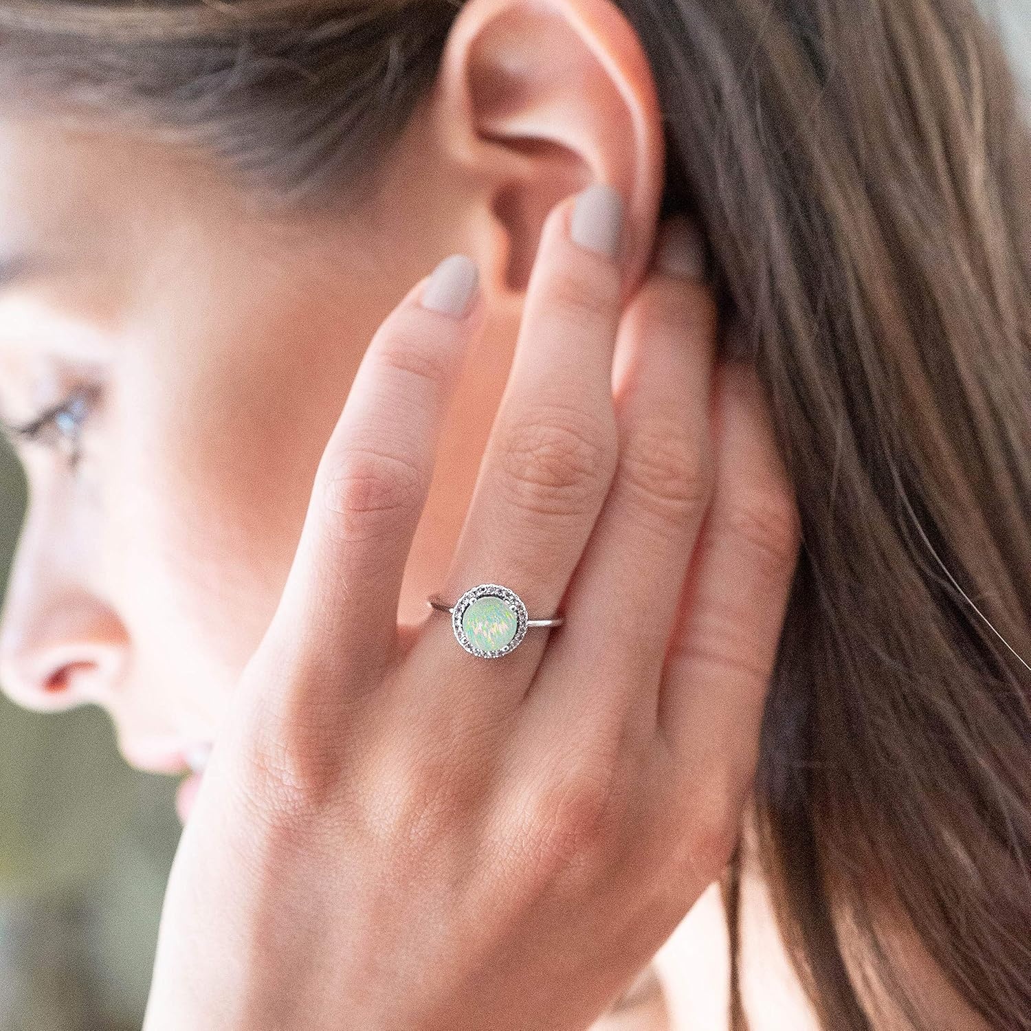 image:imagePAVOI 14K Gold Plated Crystal Birthstone Rings Rings For WomenWhite Gold