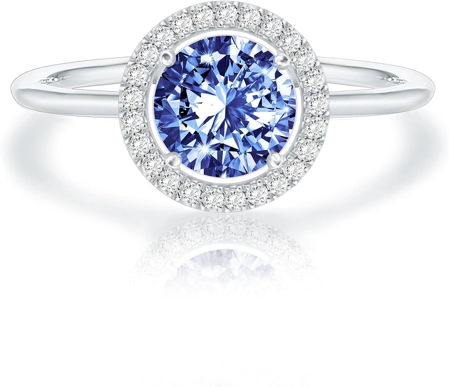 image:imagePAVOI 14K Gold Plated Crystal Birthstone Rings Rings For WomenWhite Gold