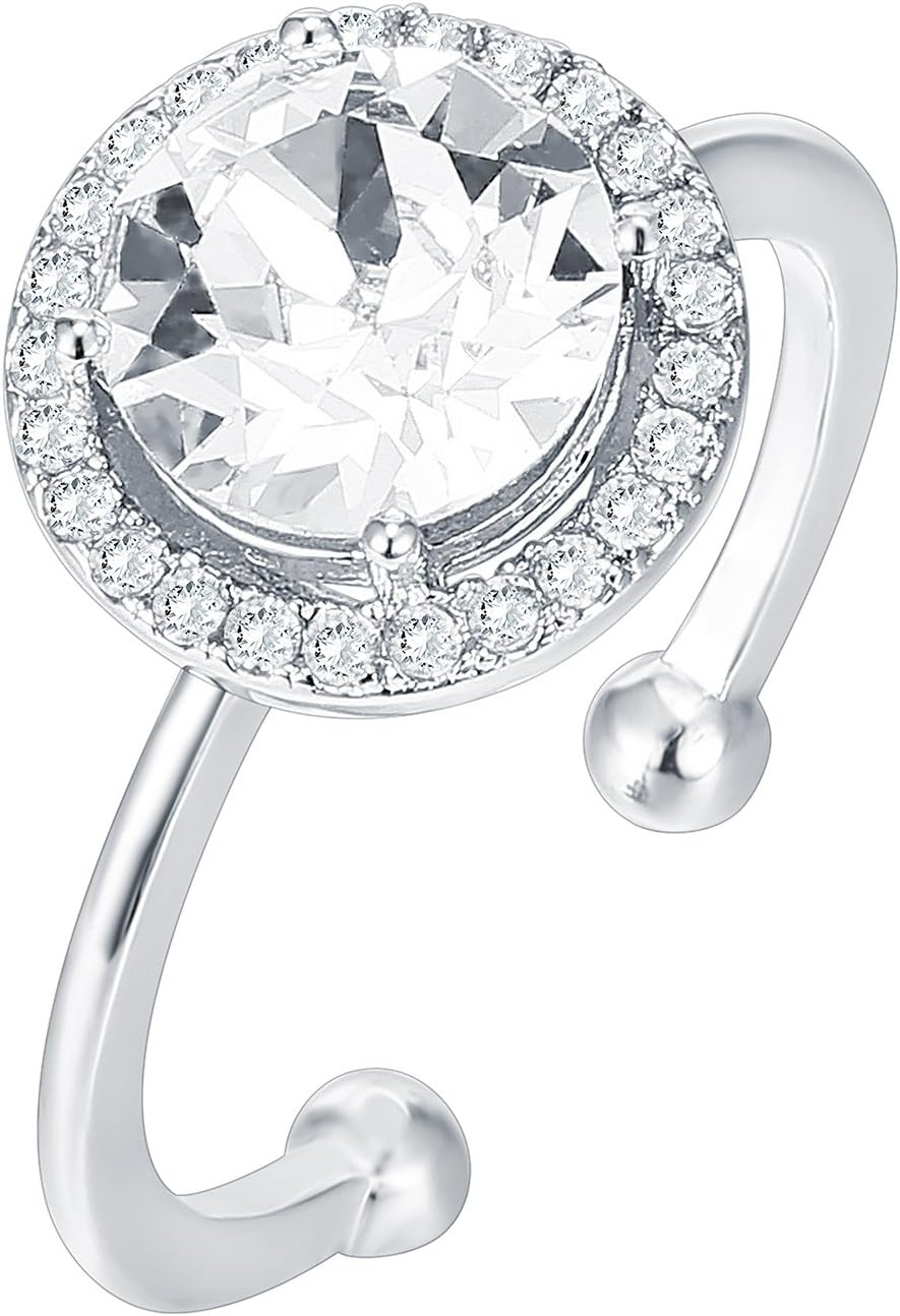 image:imagePAVOI 14K Gold Plated Crystal Birthstone Rings Rings For WomenWhite Gold