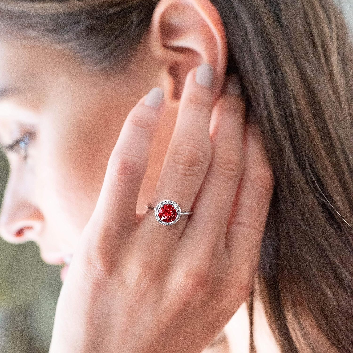 image:imagePAVOI 14K Gold Plated Crystal Birthstone Rings Rings For WomenWhite Gold