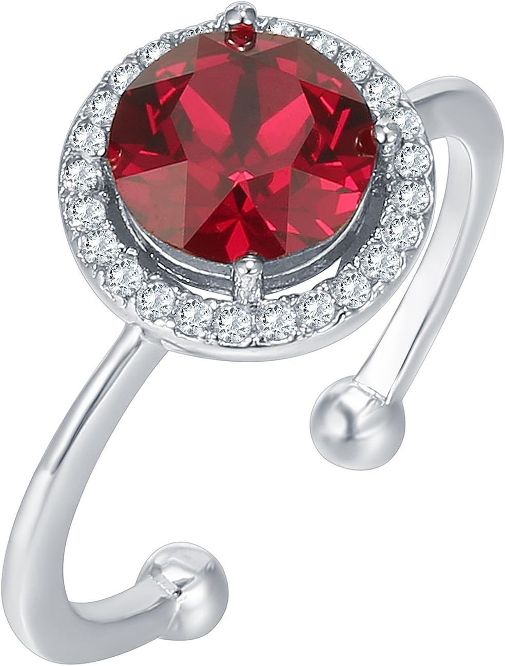 image:imagePAVOI 14K Gold Plated Crystal Birthstone Rings Rings For WomenWhite Gold