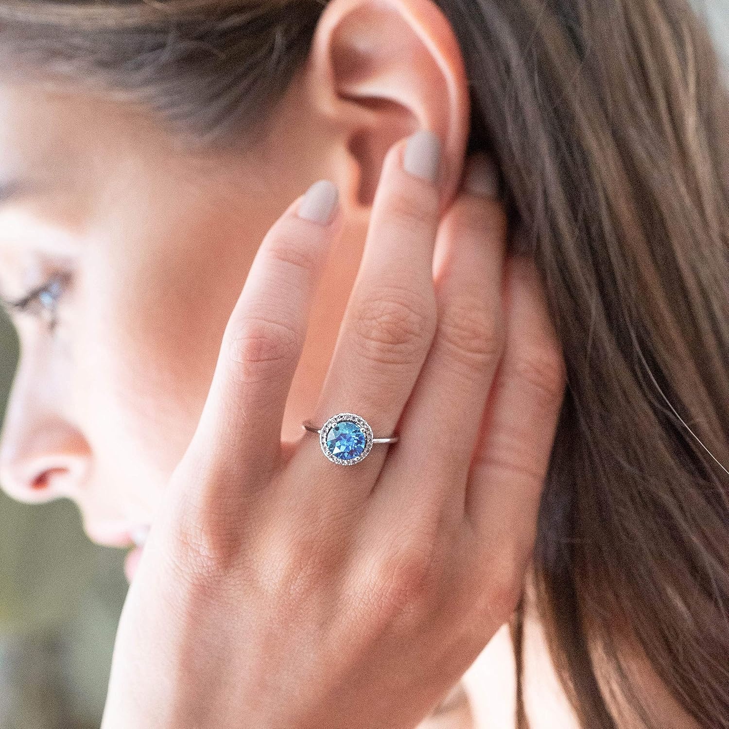 image:imagePAVOI 14K Gold Plated Crystal Birthstone Rings Rings For WomenWhite Gold