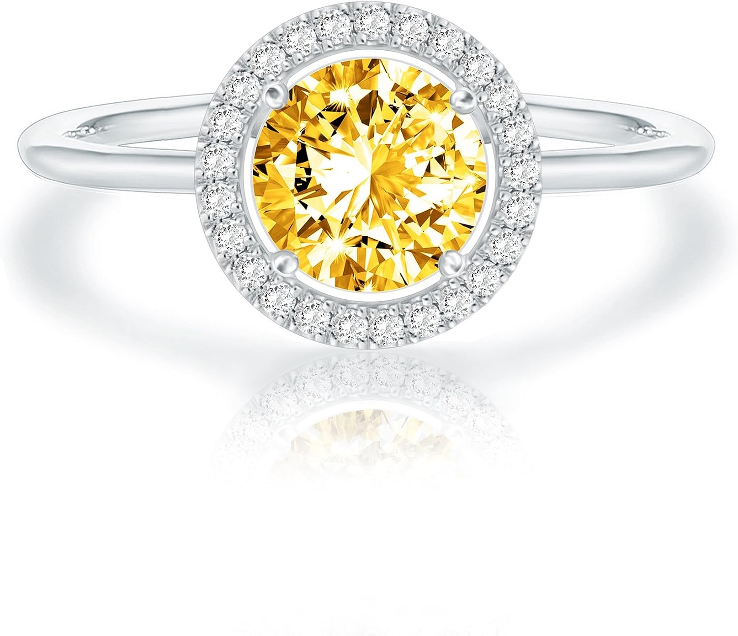 image:imagePAVOI 14K Gold Plated Crystal Birthstone Rings Rings For WomenWhite Gold
