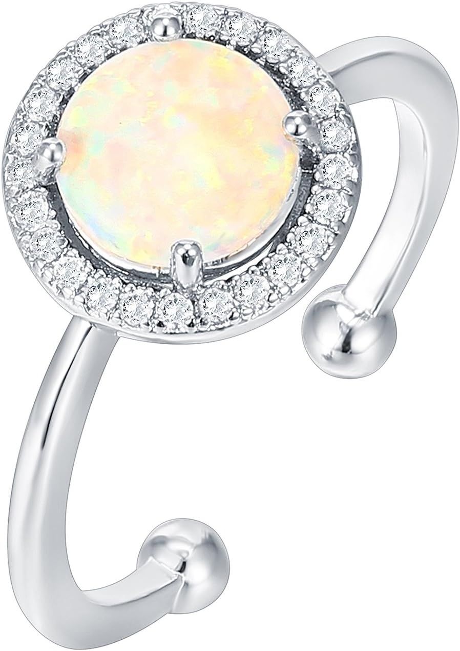image:imagePAVOI 14K Gold Plated Crystal Birthstone Rings Rings For WomenWhite Gold