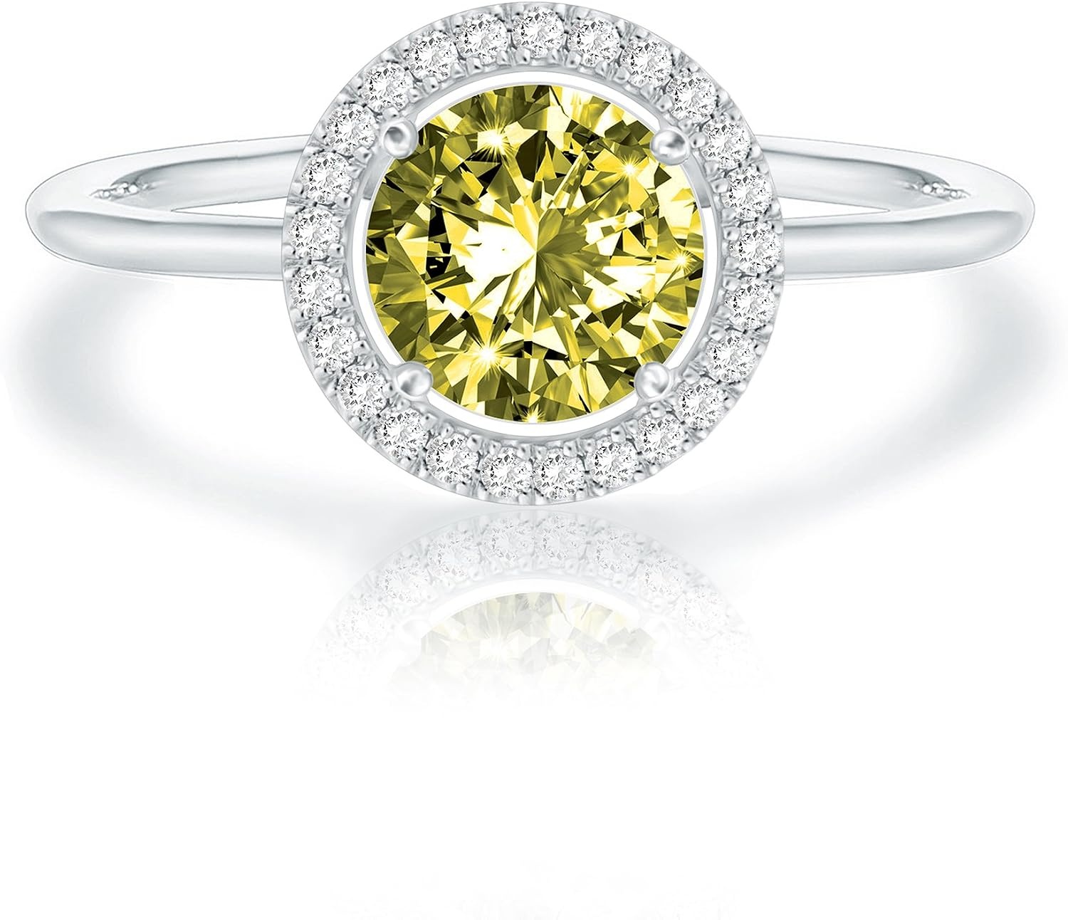 image:imagePAVOI 14K Gold Plated Crystal Birthstone Rings Rings For WomenWhite Gold
