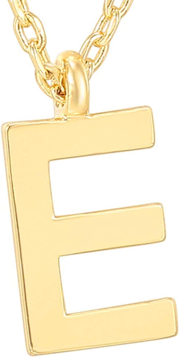 image:imagePAVOI 14K Gold Plated Initial Necklace Letter Necklaces for Women E