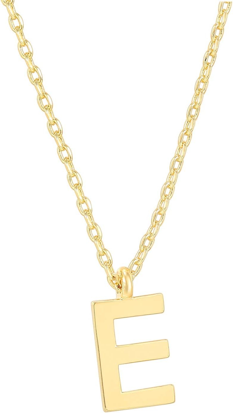 image:imagePAVOI 14K Gold Plated Initial Necklace Letter Necklaces for Women E