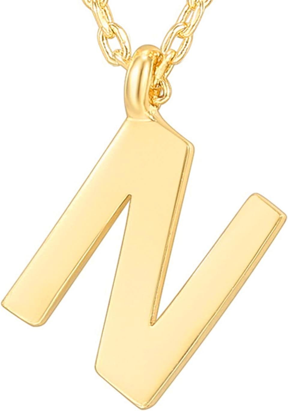 image:imagePAVOI 14K Gold Plated Initial Necklace Letter Necklaces for Women N